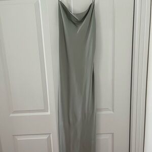 H&M Sleek Gray Maxi Dress
